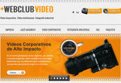Diseño de pagina web para Webclub Video